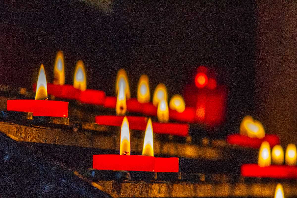 Prayer candles in St Philips Cathedral